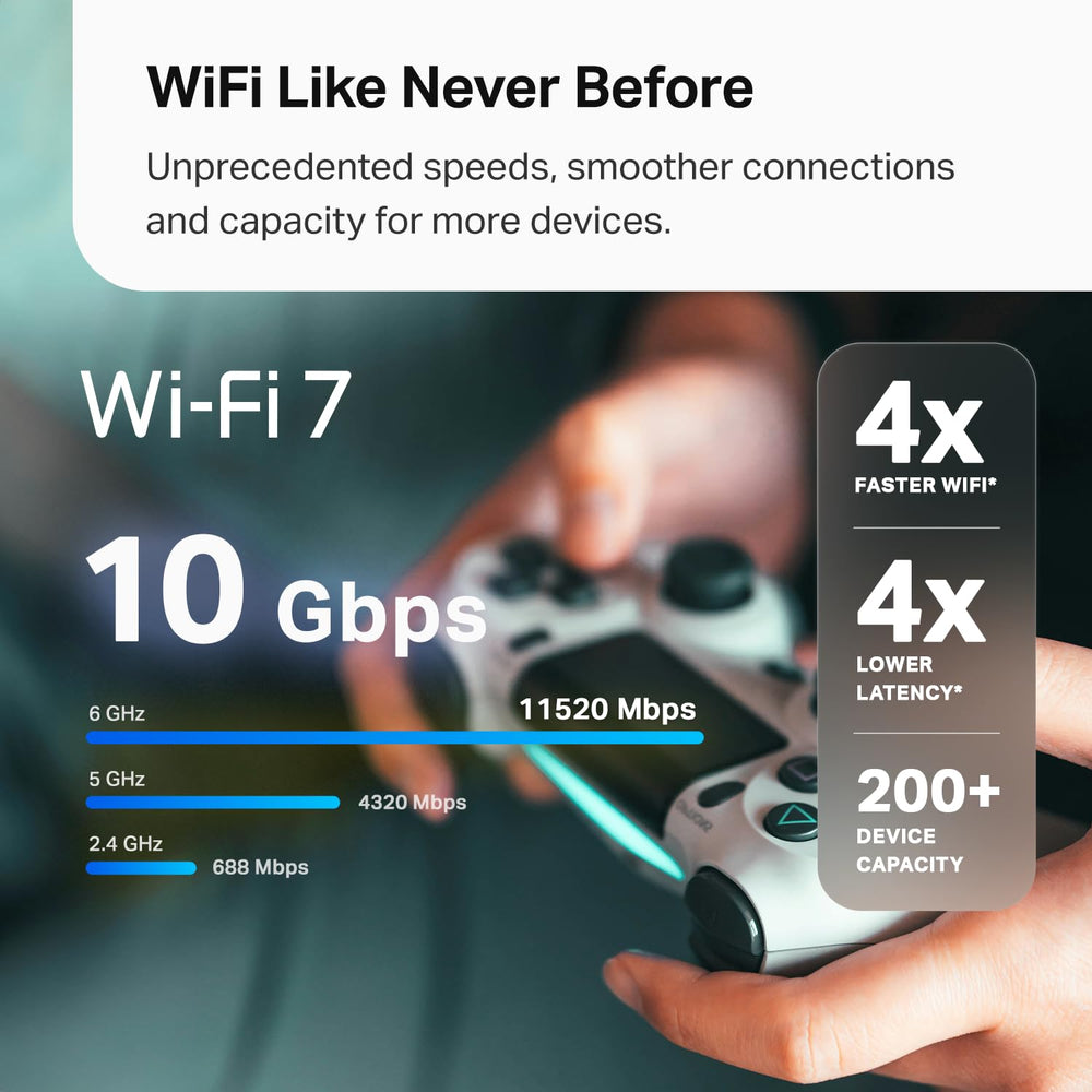TP‑Link Deco 7 Pro vista de puertos 2.5G y USB para conexiones multi‑gig rápidas