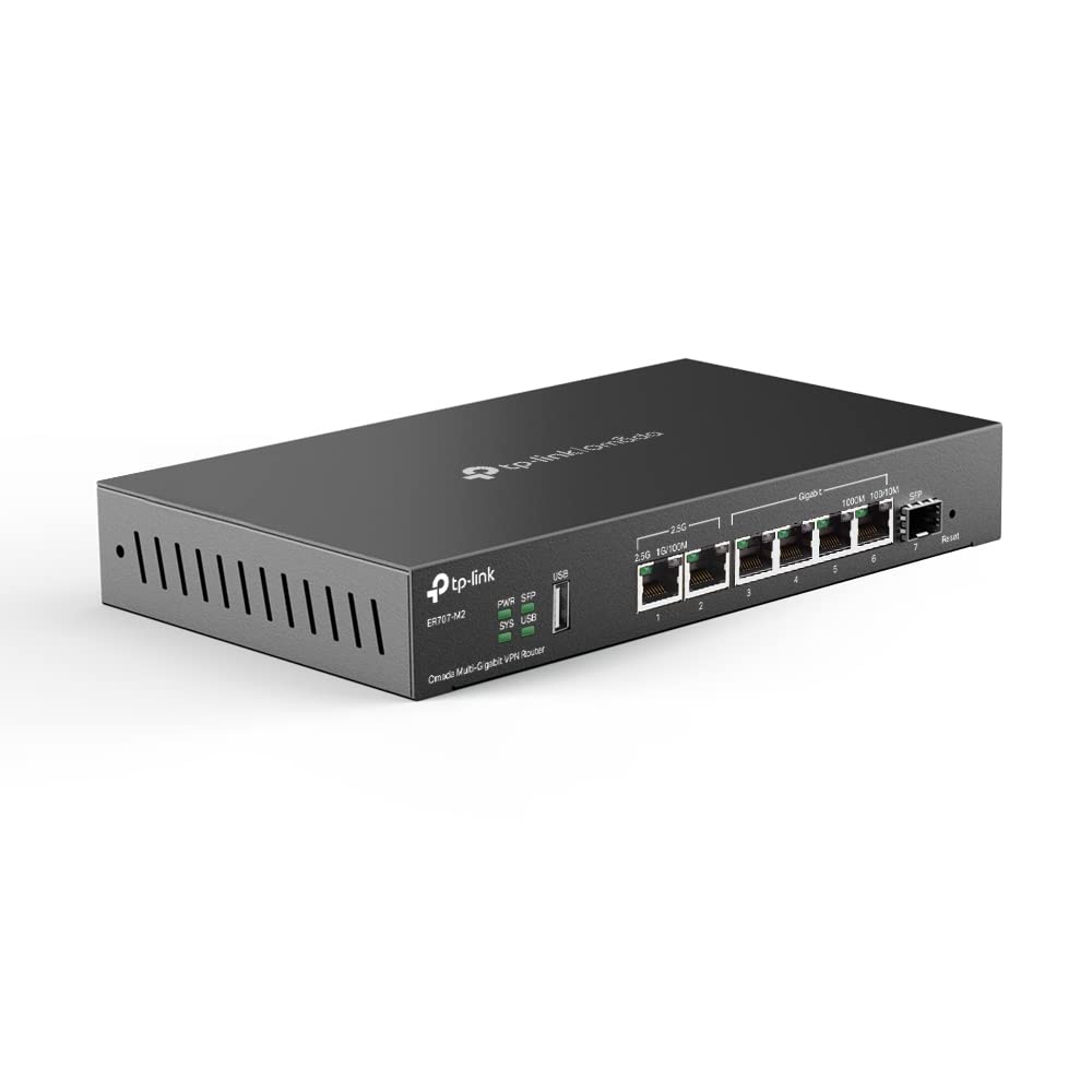 TP-Link ER707-M2 instalado en oficina demostrando gestión en la nube