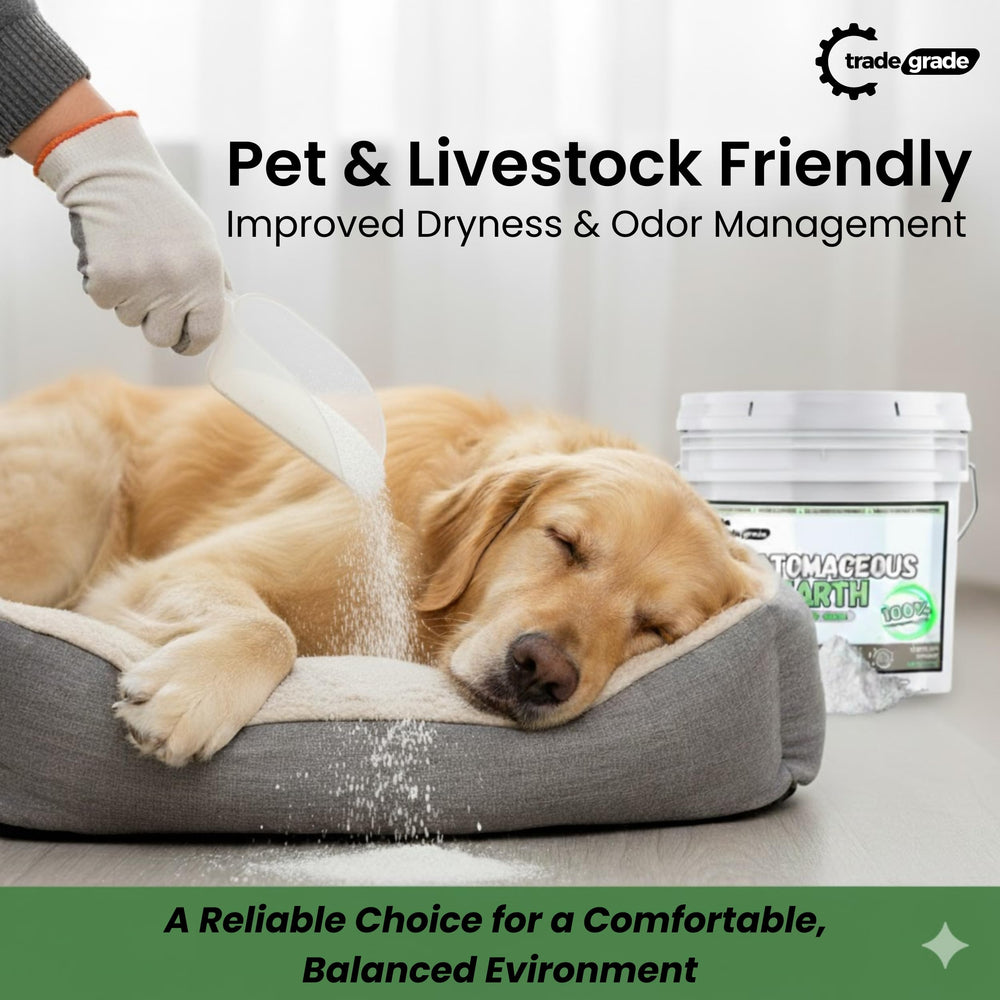 Trade Grade uso en cama de mascota reduciendo humedad y olores de forma natural
