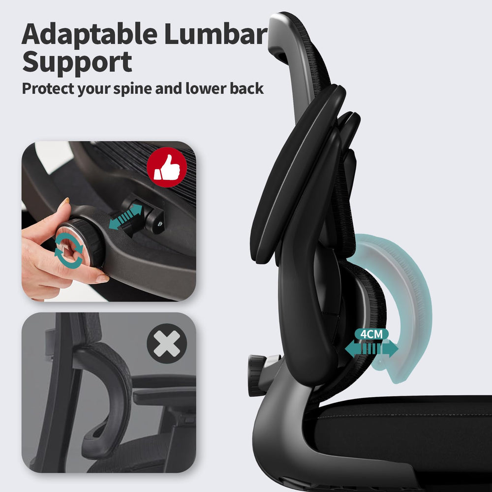 TRALT mecanismo lumbar ajustable para soporte lumbar personalizado
