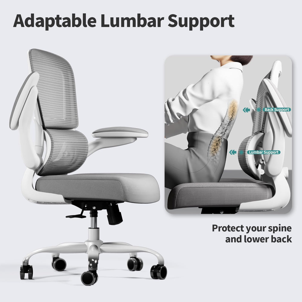 TRALT comparación de tamaño con persona sentada, ajuste ergonómico