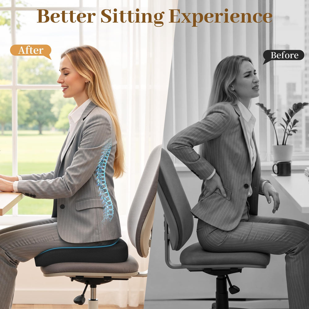 TranquilRelax comparativa de altura mostrando las 3 pulgadas de elevación