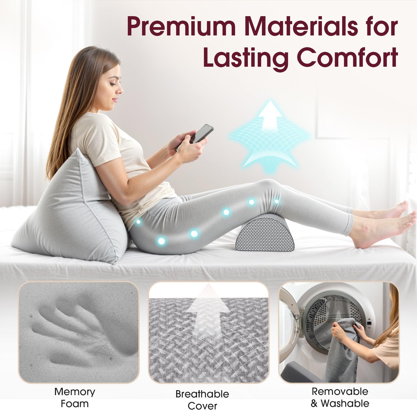 TranquilRelax comparación de tamaño junto a mano para visualizar escala y portabilidad