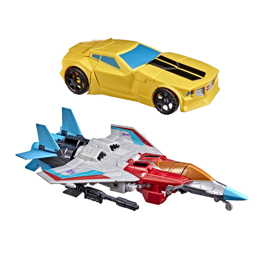 Transformers Bumblebee modo coche detalle, marca Transformers para imaginación veloz