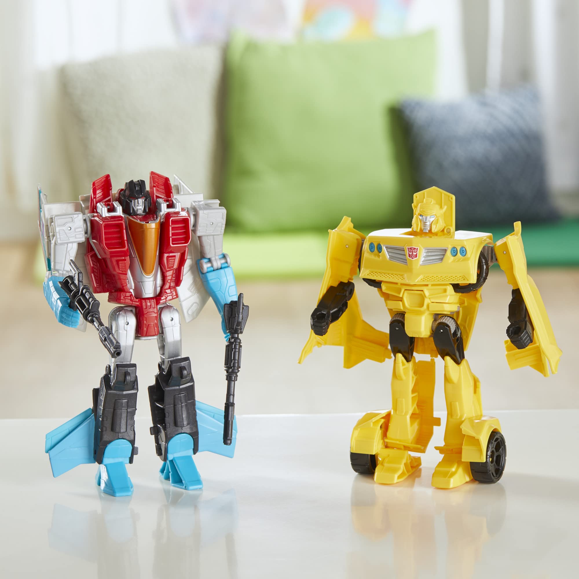 Transformers empaque frontal exclusivo Amazon, marca Transformers ideal para regalo