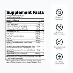 Transparent Labs etiqueta ingredientes, transparencia y dosificaciones visibles