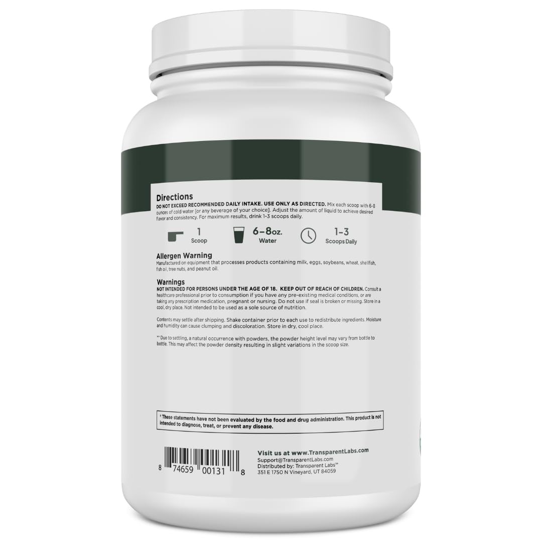 Transparent Labs guisantes orgánicos en campo evidenciando origen USDA Organic