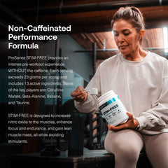 Transparent Labs polvo disuelto en vaso, preentreno sin estimulantes listo