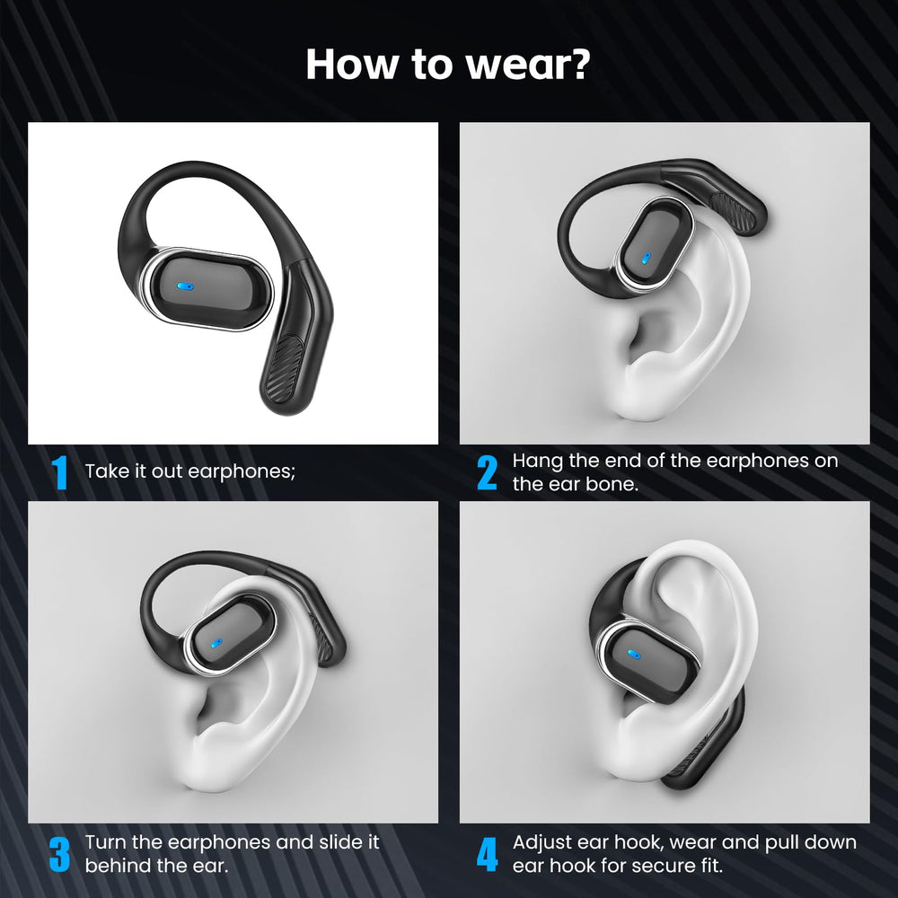 TRAUSI auriculares en uso por corredor que mantienen conciencia del tráfico
