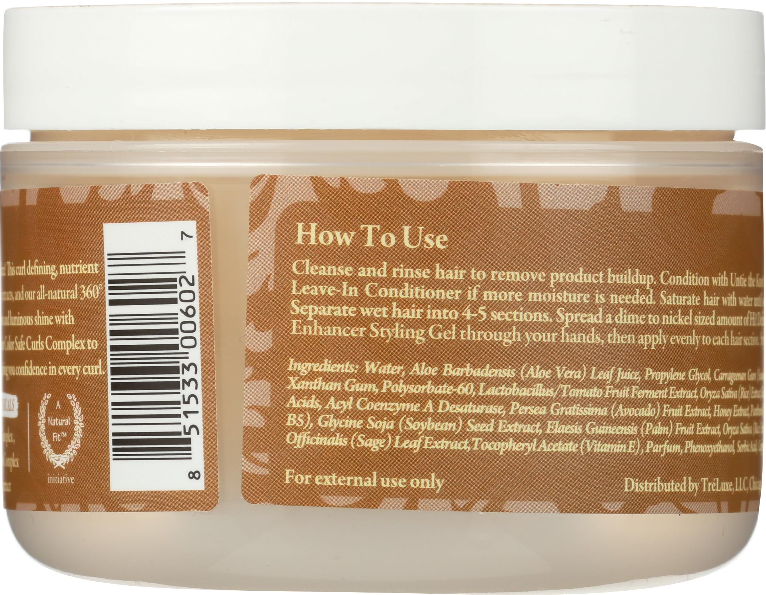 Treluxe open gel texture closeup highlighting smooth consistency and spreadability
