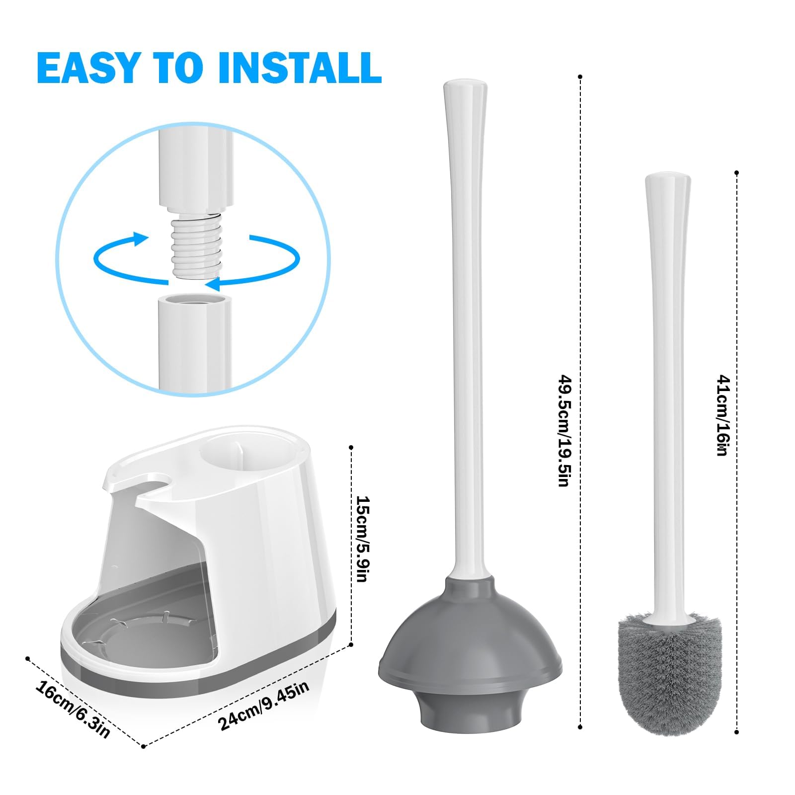 TRENTI set en baño estilizado, aspecto discreto y organizado