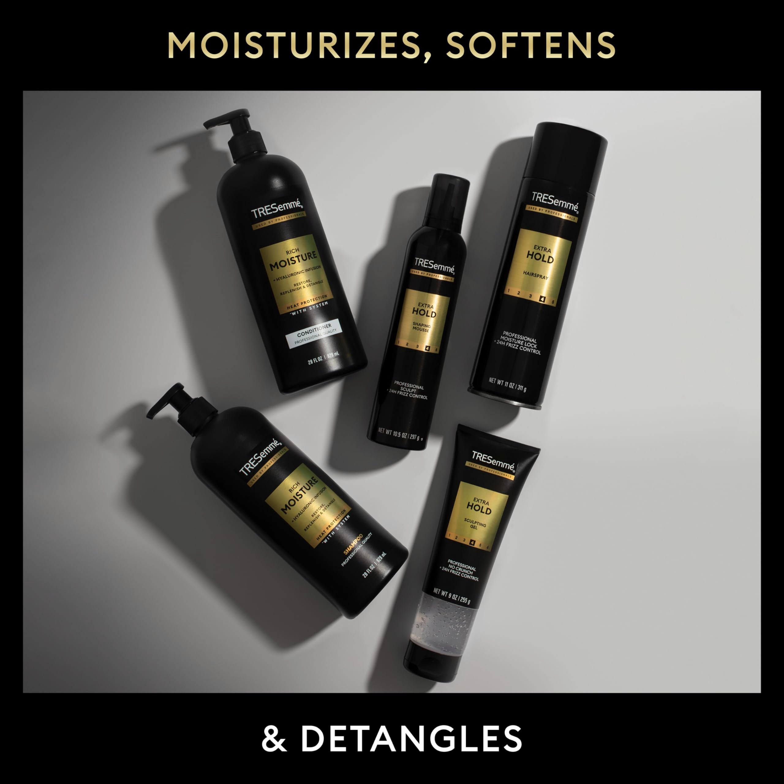 TRESemmé aplicación en cabello mojado que facilita desenredado