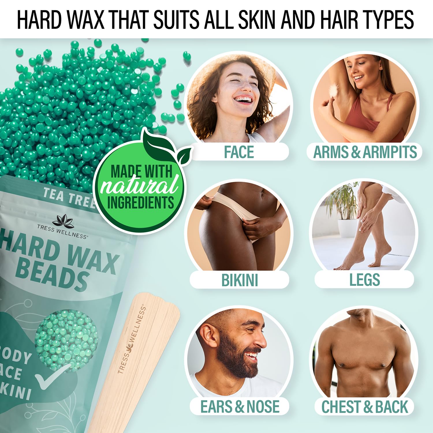 Tress Wellness conjunto de espátulas indicando precisión y versatilidad