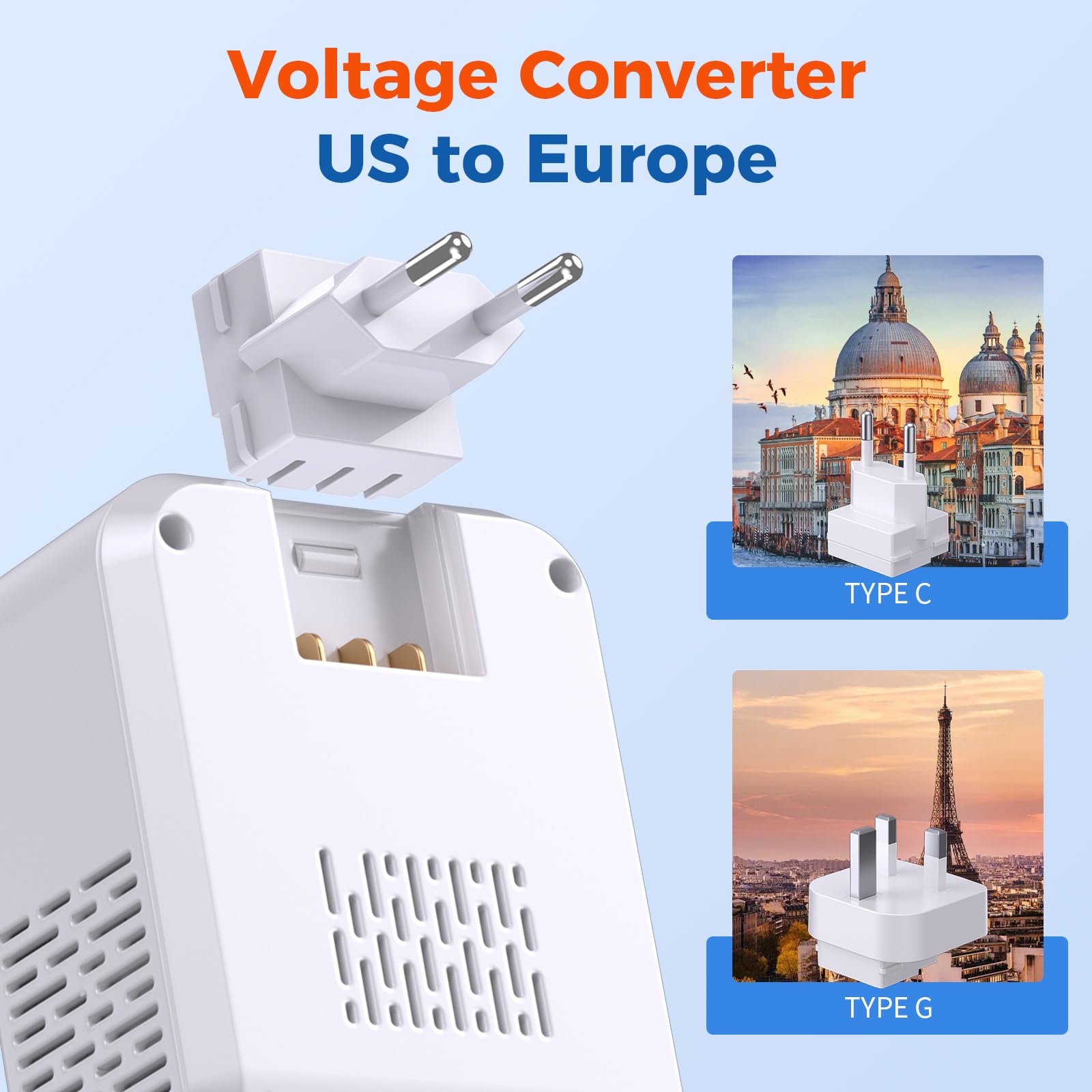 TREVOLTY puertos USB-A y USB-C PD20W, carga rápida para móviles y tablets