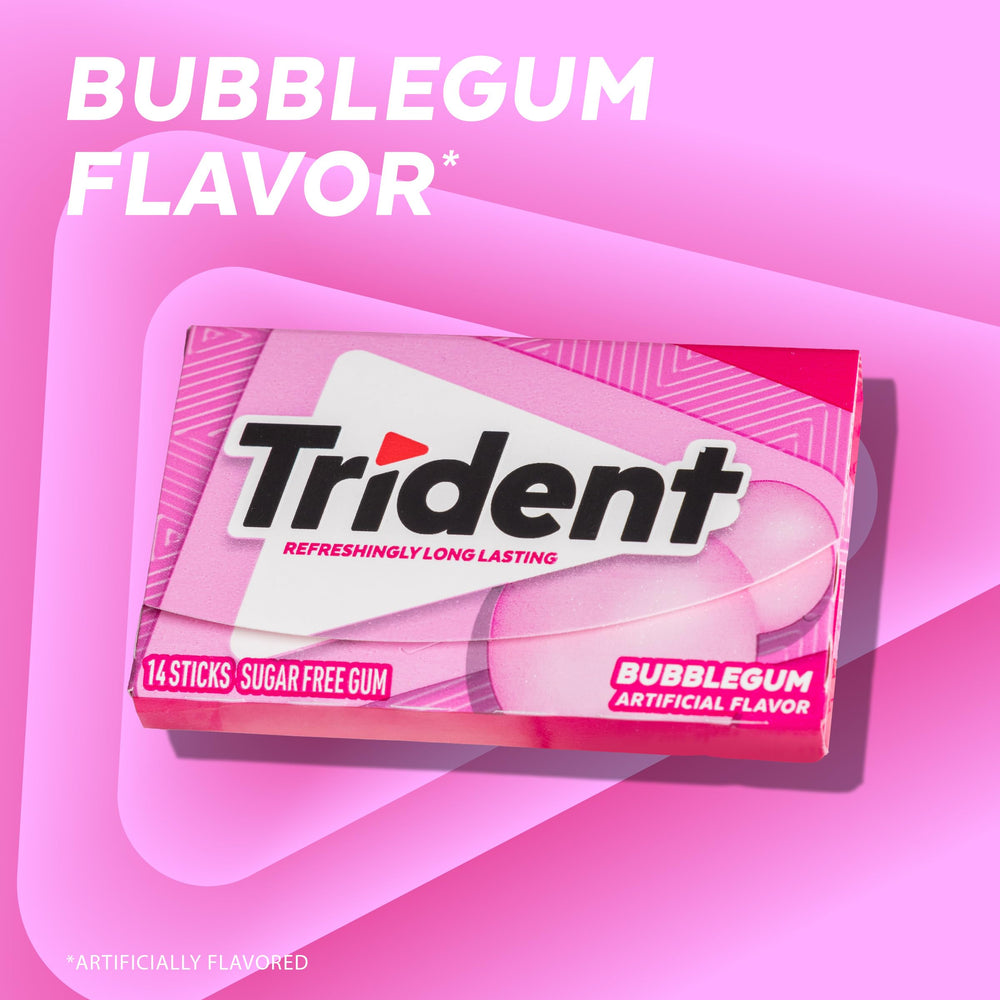 Trident piezas envueltas individualmente destacando frescura y conveniencia