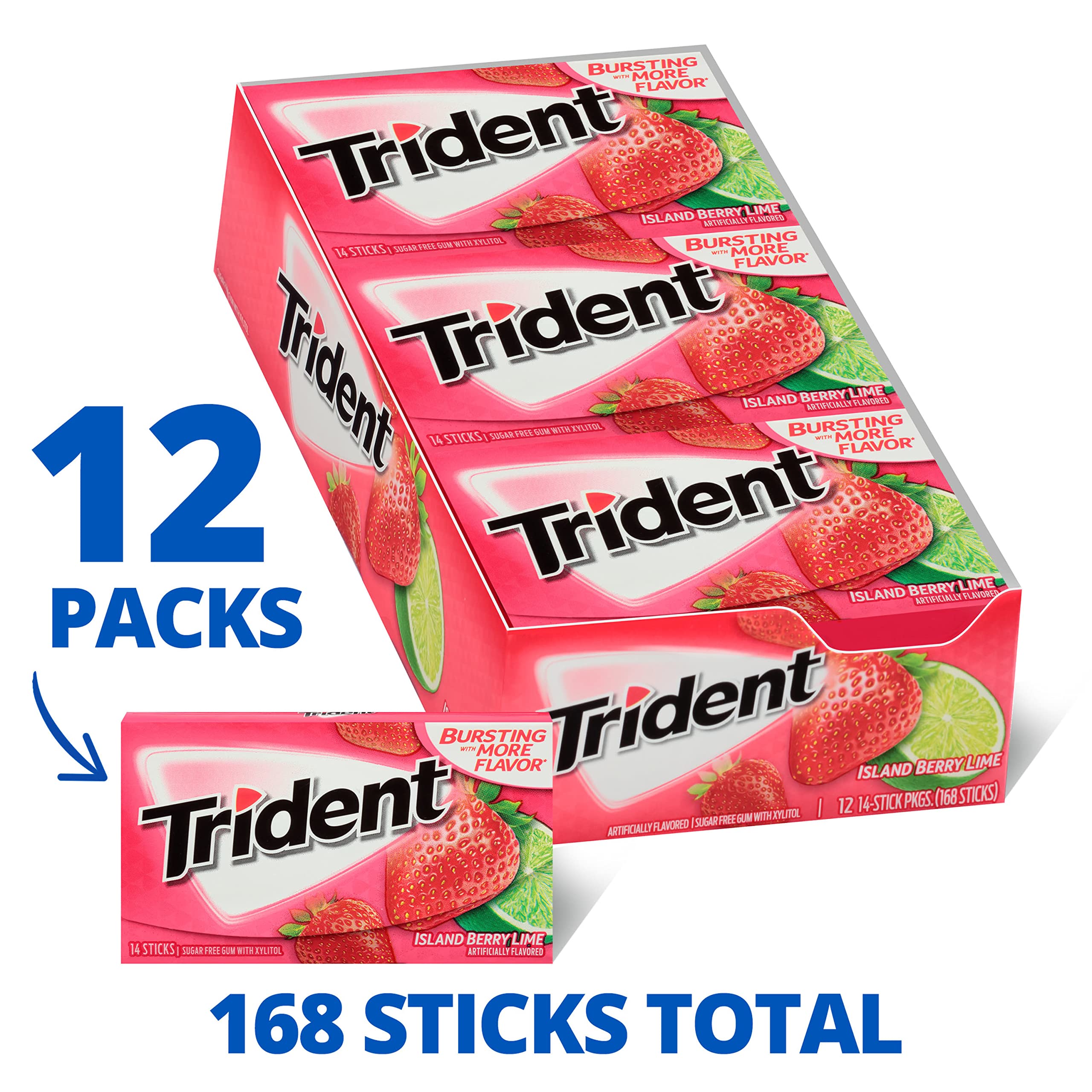 stick de Trident Island Berry Lime primer plano sabor perceptible