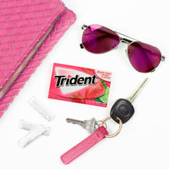 sticks envueltos de Trident para mantener frescura y transporte fácil