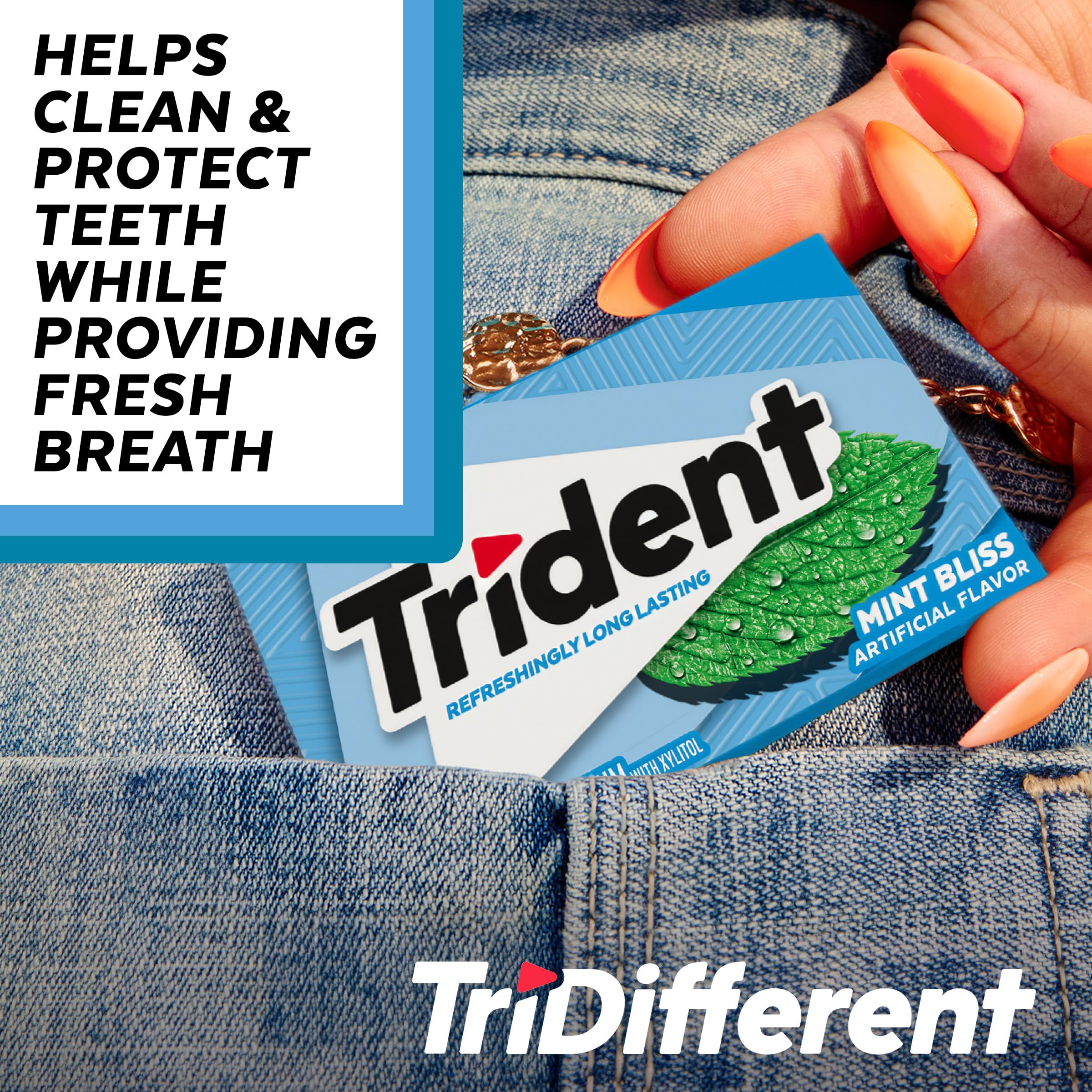Trident caja con múltiples paquetes, ideal para oficina o reabastecimiento