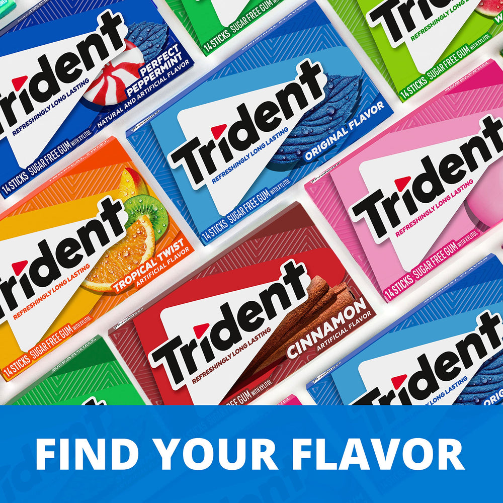 Trident persona masticando en coche con frescor inmediato