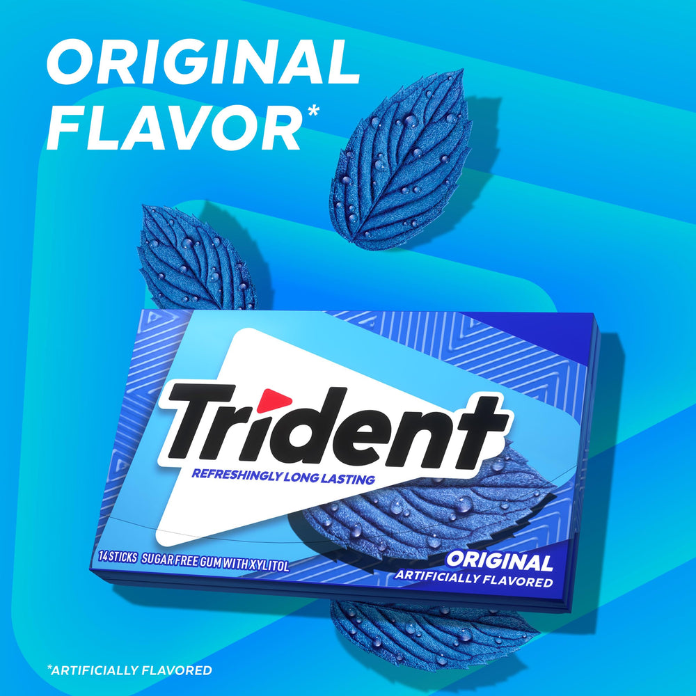Trident pieza envuelta detalle que mantiene frescura y fácil transporte