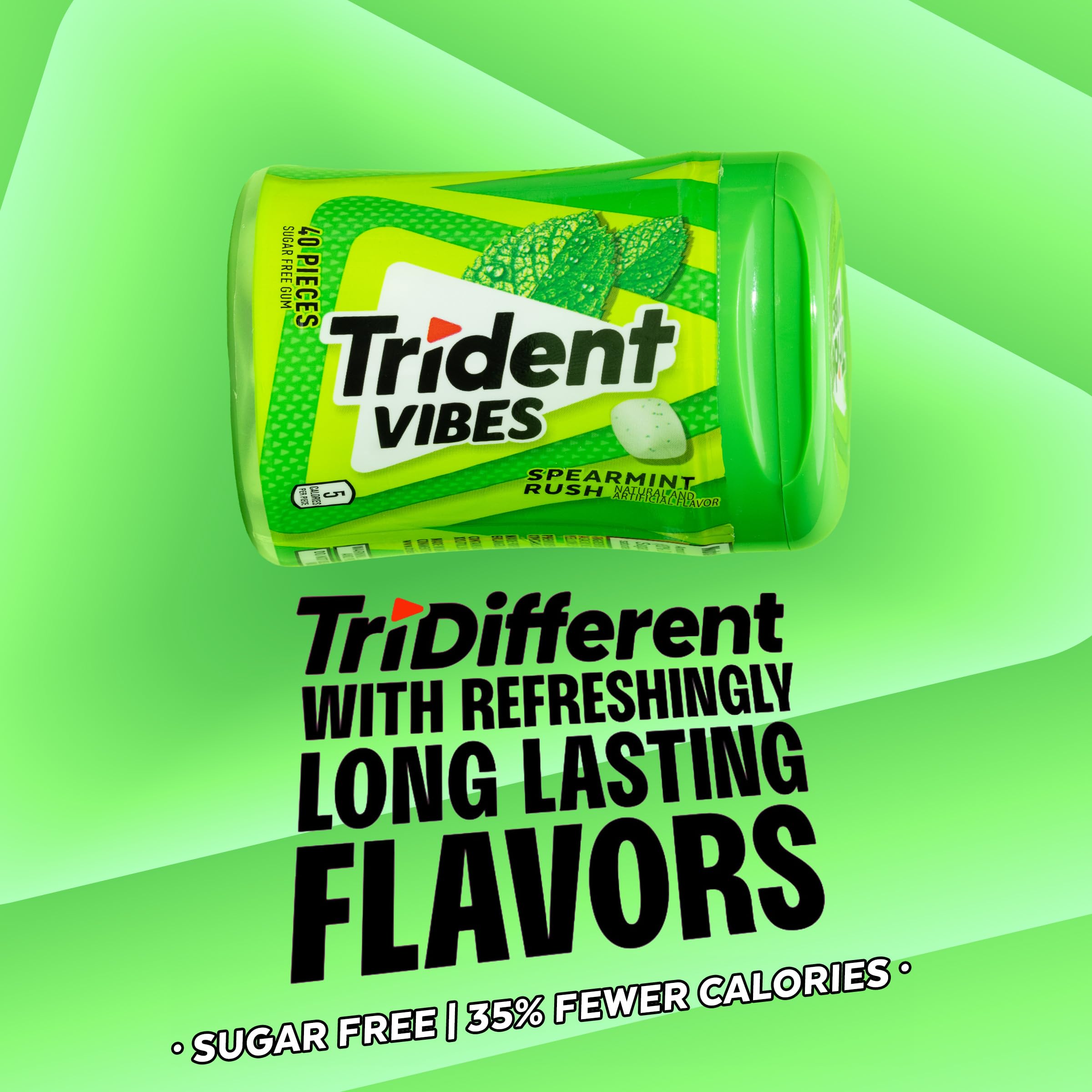 Hand holding Trident bottle to show portable size and on-the-go convenience