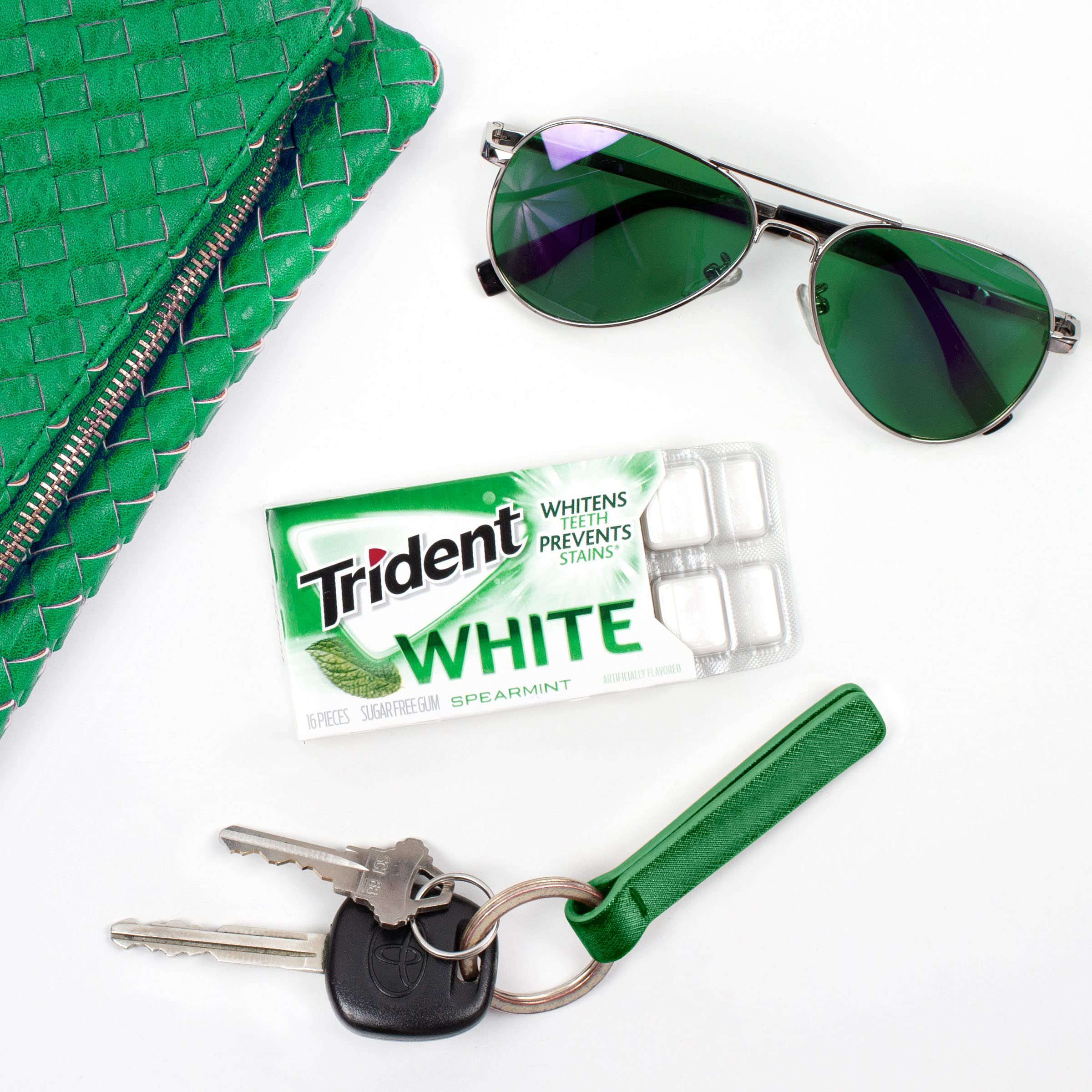 Trident envase dentro de un bolso ideal para llevar en viajes