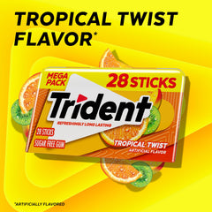 Trident piezas envueltas individualmente para higiene y porcionado