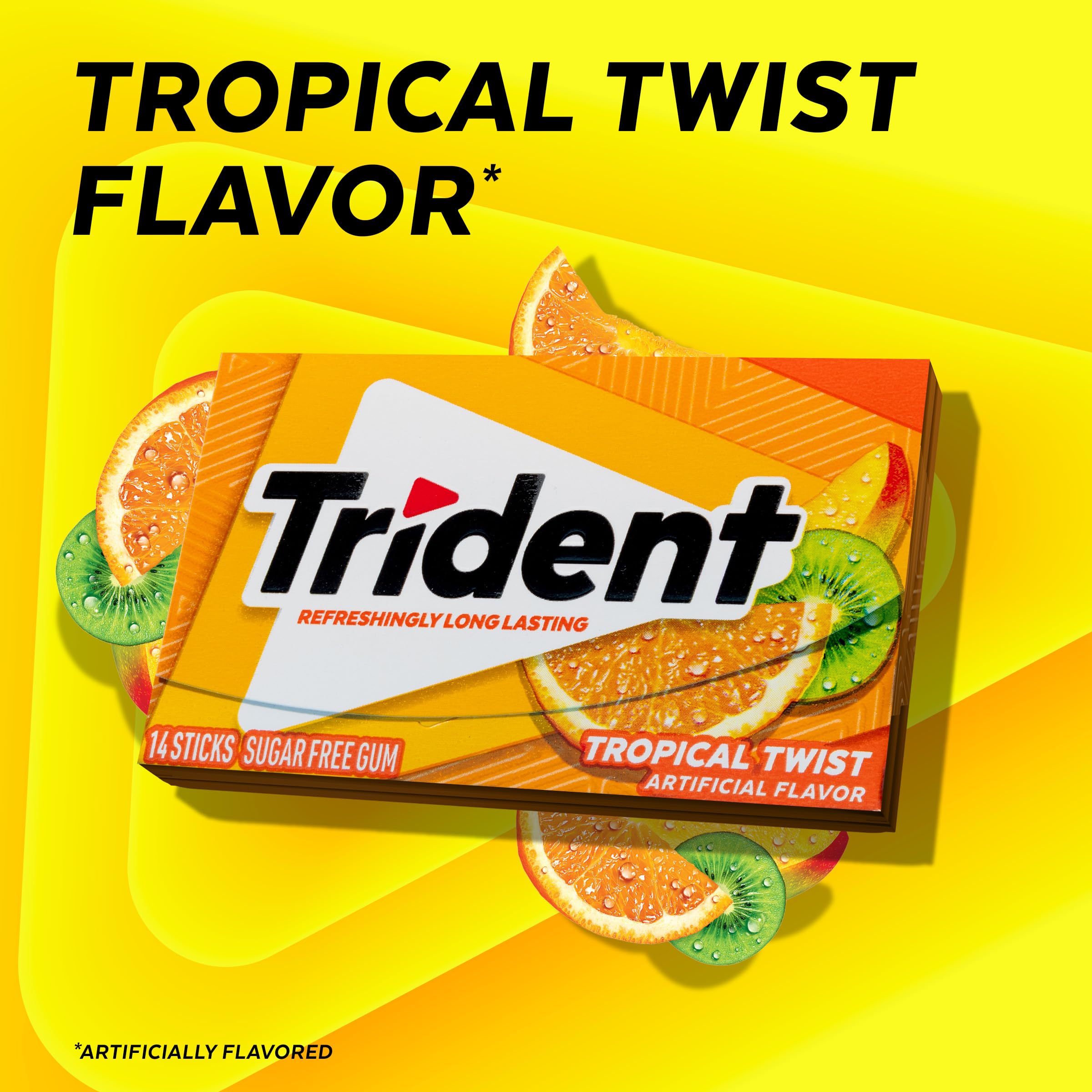 Trident stick individual envuelto listo para llevar y mantener frescura