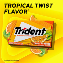 Trident stick individual envuelto listo para llevar y mantener frescura