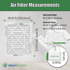 TRIGHTFILTERS primer plano de los pliegues que mejora superficie y flujo de aire