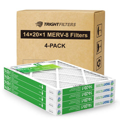 TRIGHTFILTERS vista frontal del empaque mostrando pack de 4 y ventaja durabilidad
