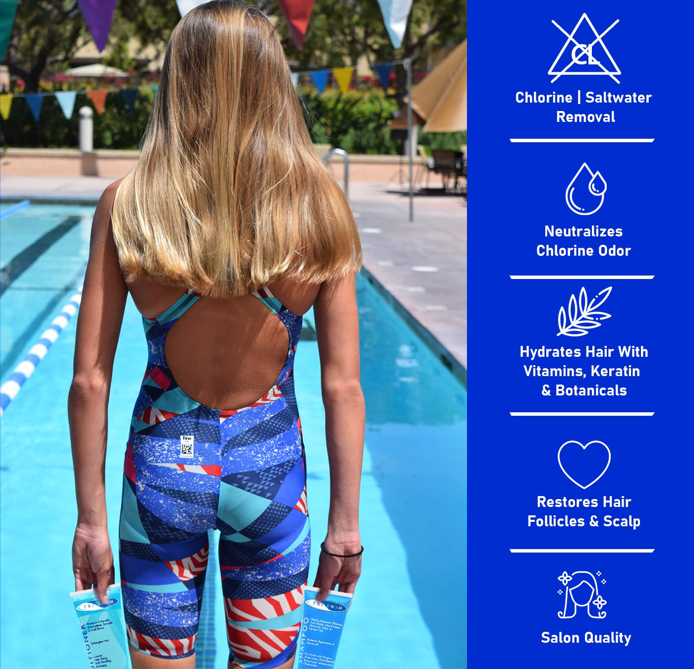 TRISWIM textura cremosa del champú que hidrata el cabello