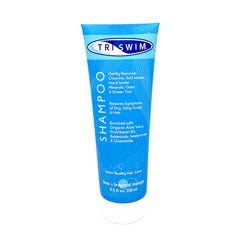 TRISWIM envase frontal mostrando marca y beneficio anti-cloro