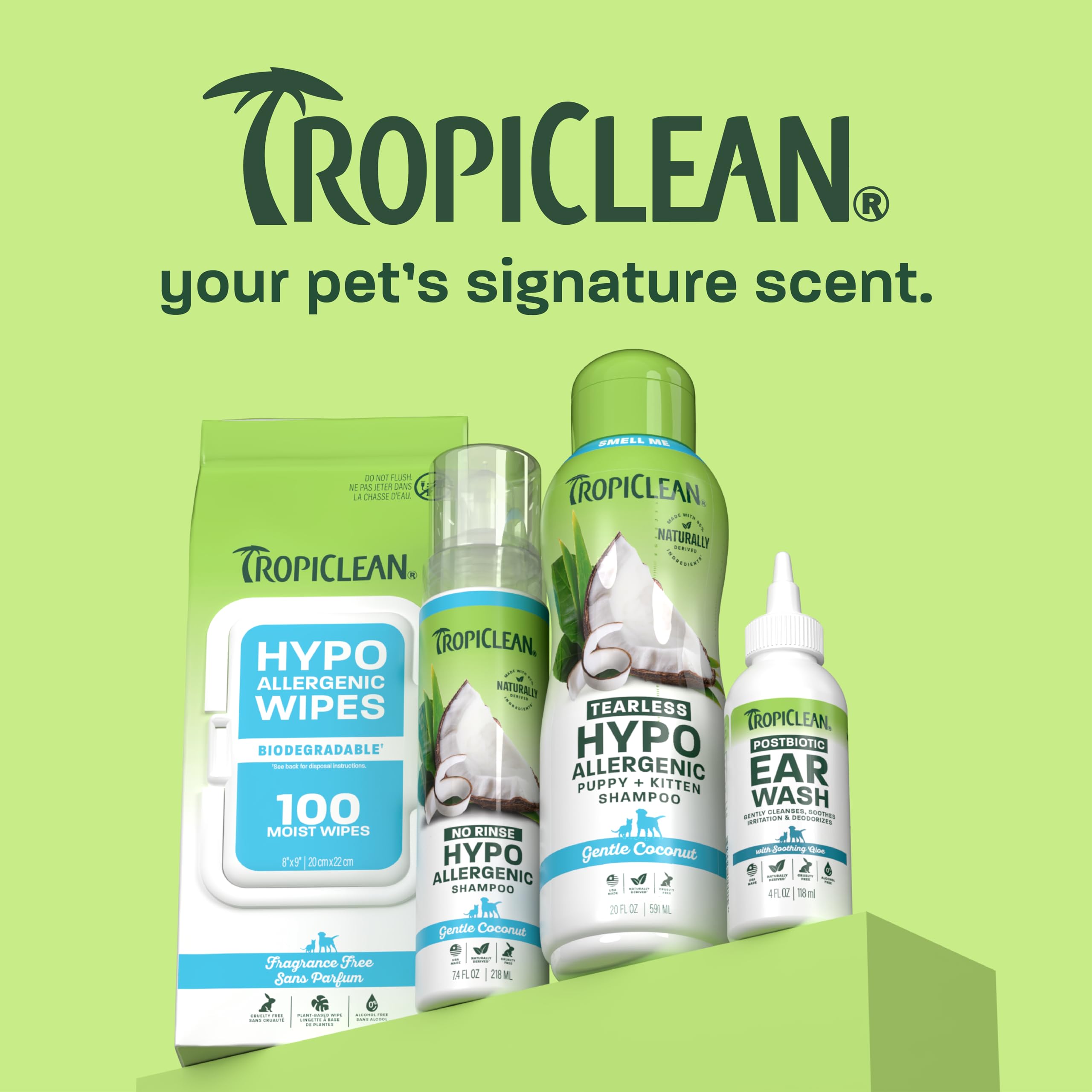 TropiClean envase alternativo mostrando posible variación de embalaje reciente