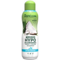 TropiClean envase frontal 20 oz que muestra diseño y tamaño del producto