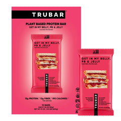 TRUBAR paquete frontal Get In My Belly mostrando sabor y beneficios