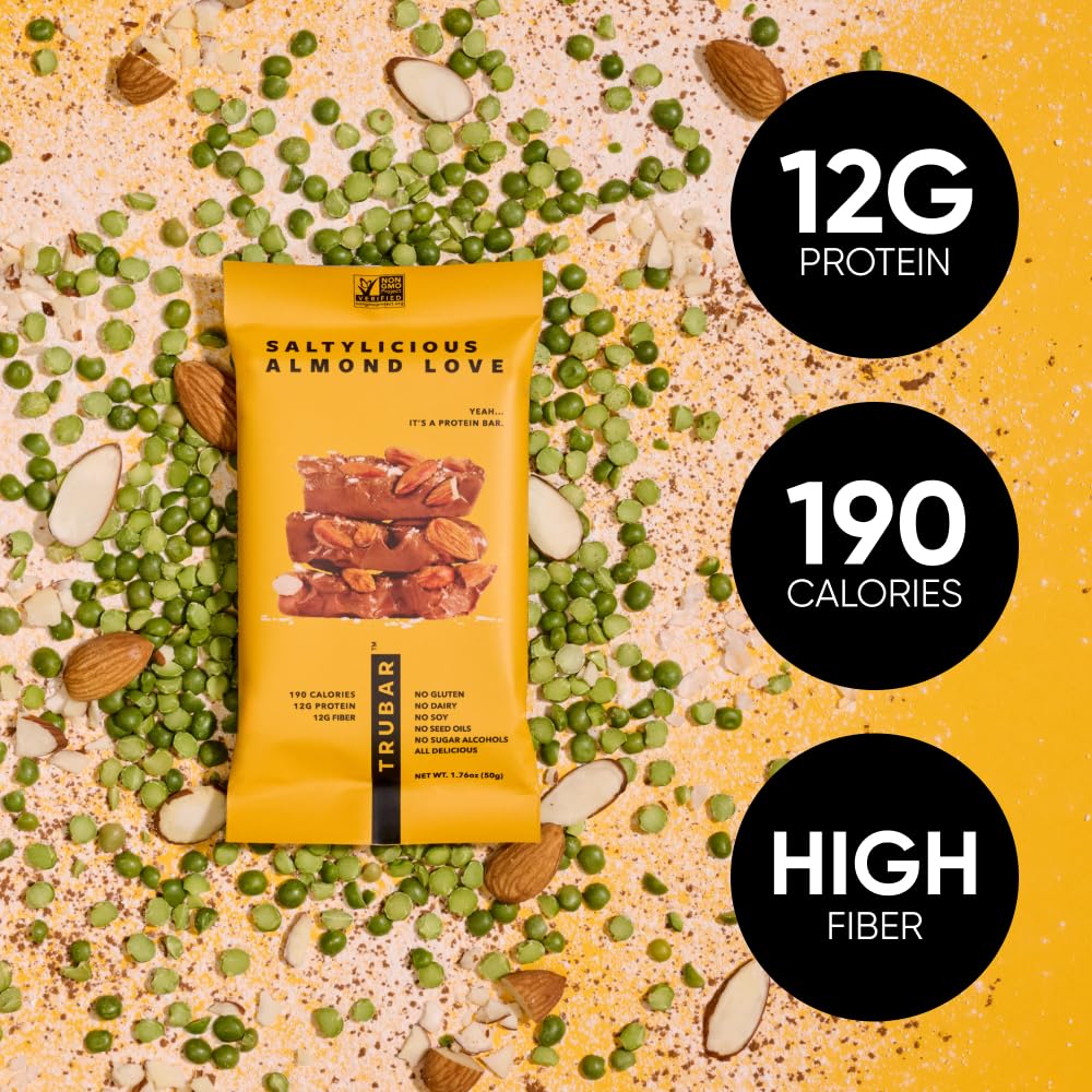 TRUBAR bar held in hand to show real size and portion control benefit