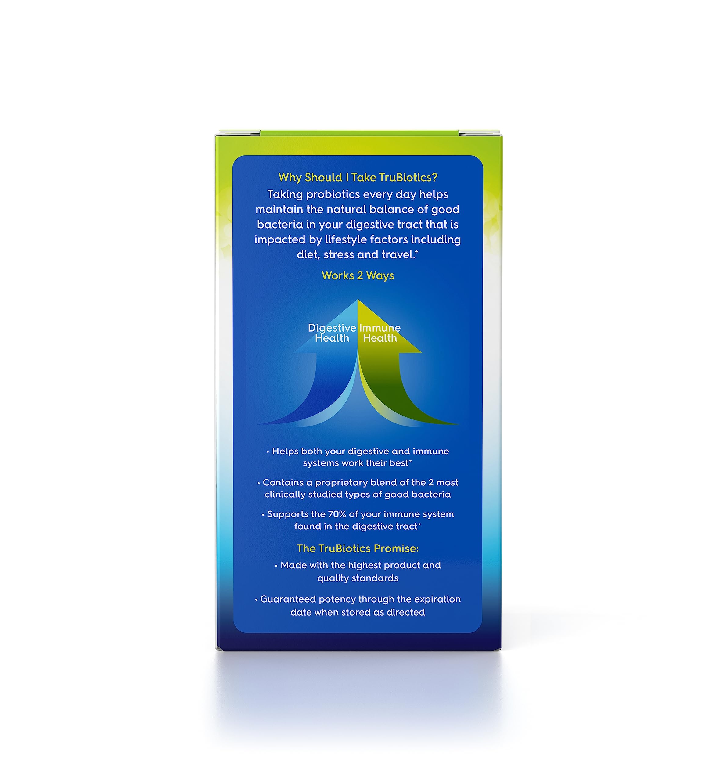 TruBiotics etiqueta con ingredientes para transparencia y confianza