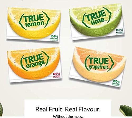 True Citrus sobres añadidos a té caliente mejora su aroma