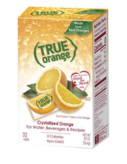 True Citrus disuelto en vaso con hielo aporta sabor refrescante