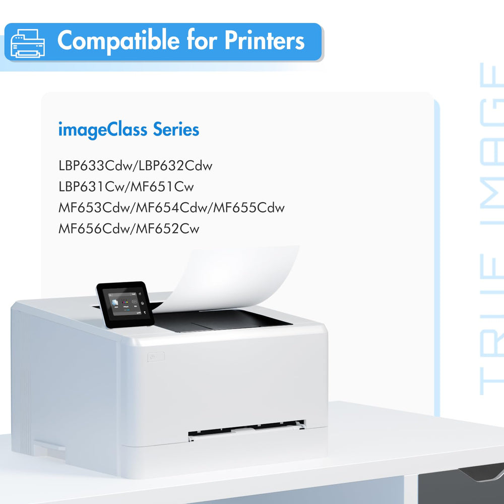 TRUE IMAGE etiqueta compatible CRG-067/067H, verificación fácil de modelo