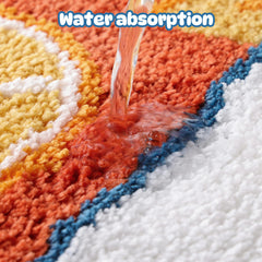 TRUEDAYS alfombra en uso junto a bañera, añade confort y color al baño