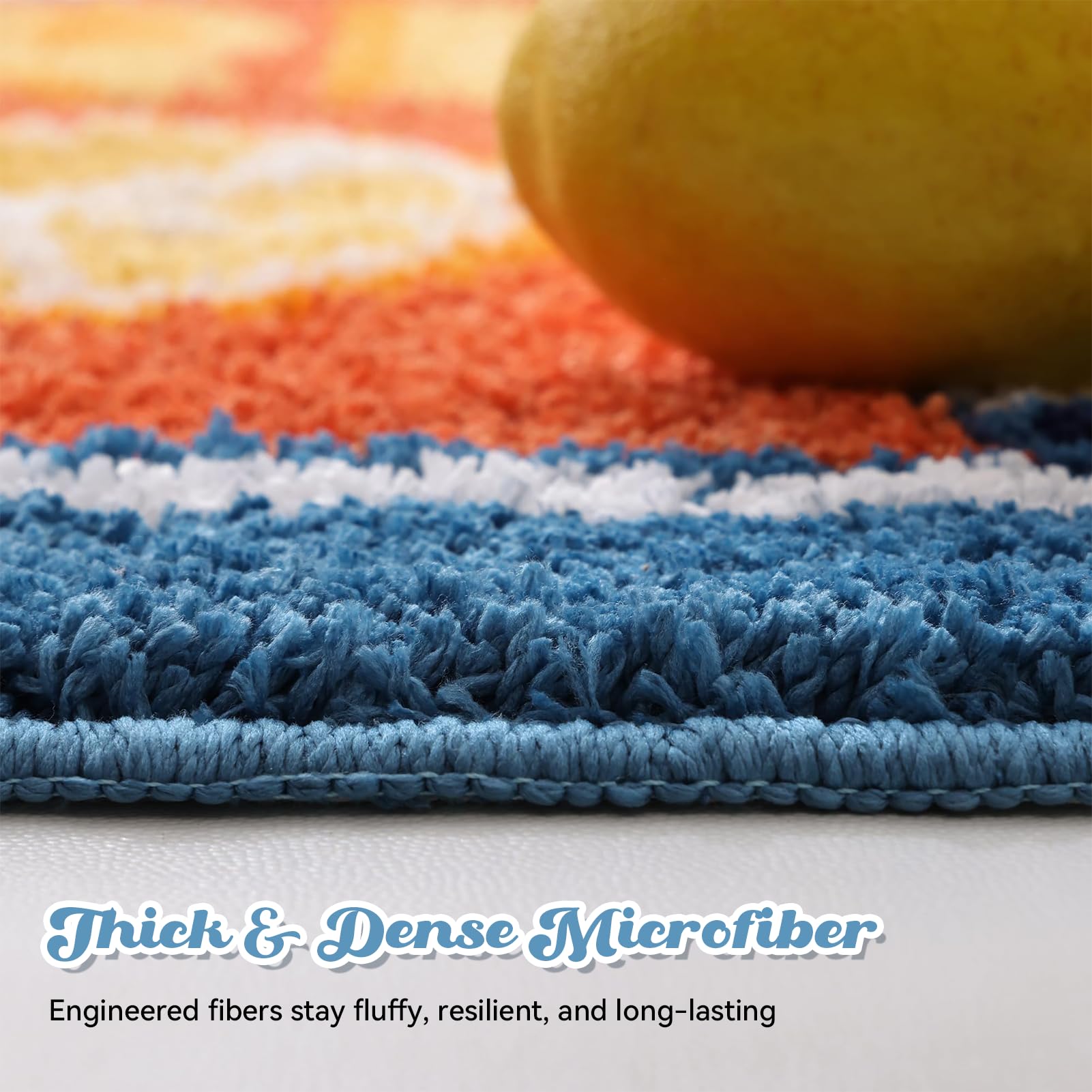TRUEDAYS alfombra tras lavado, conserva color y forma para uso continuado