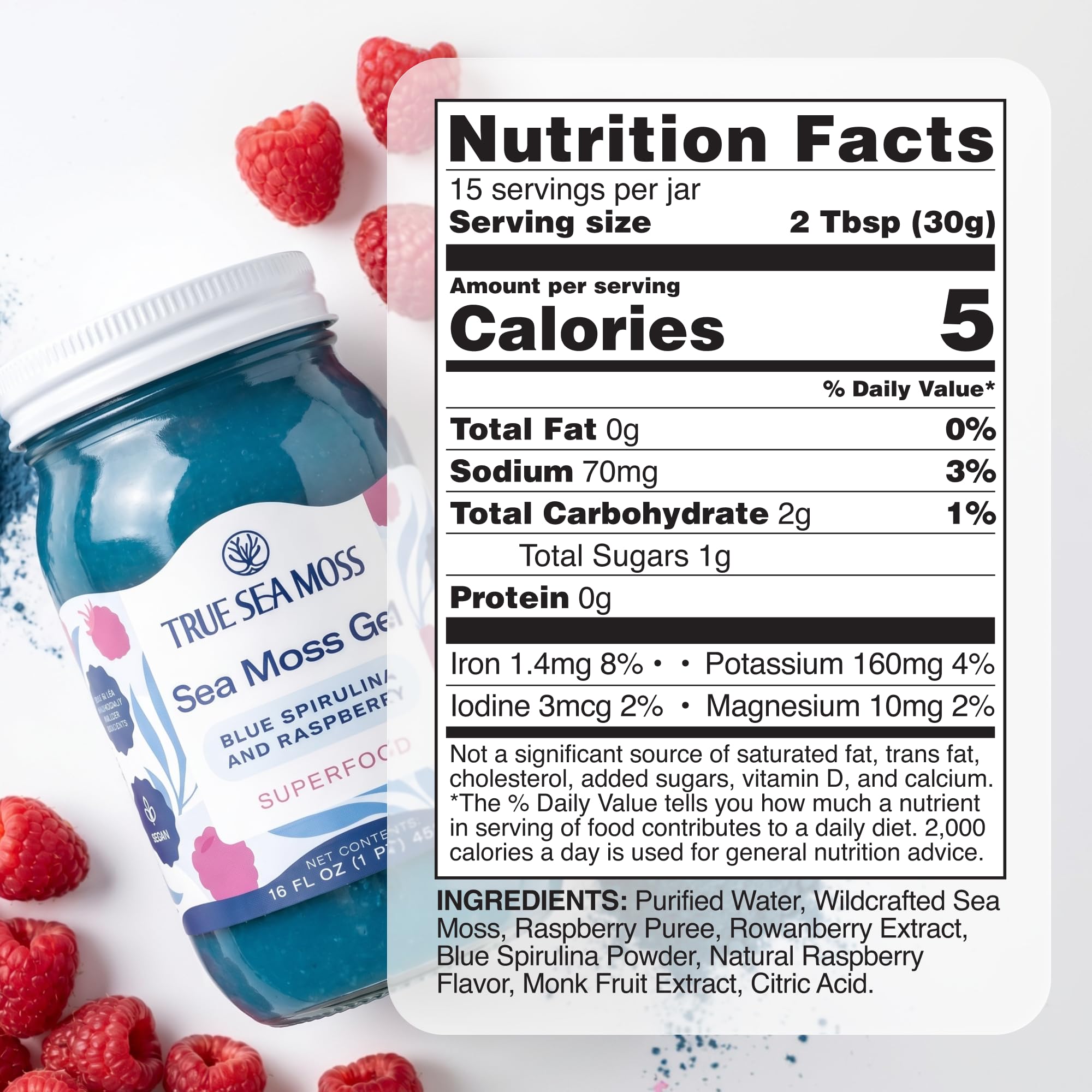 TrueSeaMoss gel en cocina casera listo para añadir a recetas