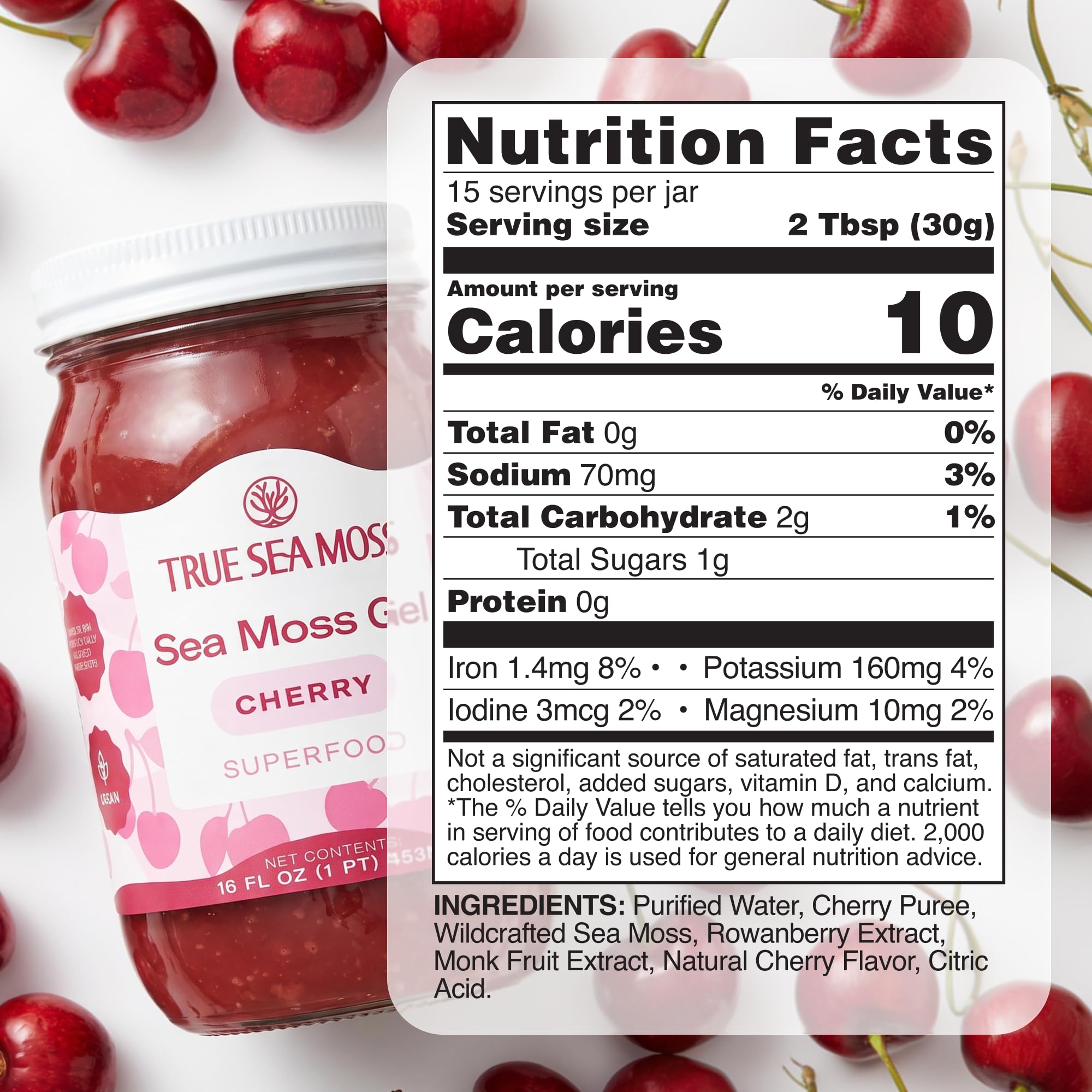 TrueSeaMoss gel junto a desayuno saludable, fácil integrar a rutina