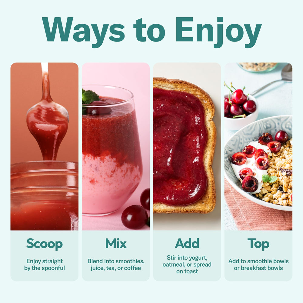 TrueSeaMoss gel vertido en batido de frutas, aporta sabor y consistencia