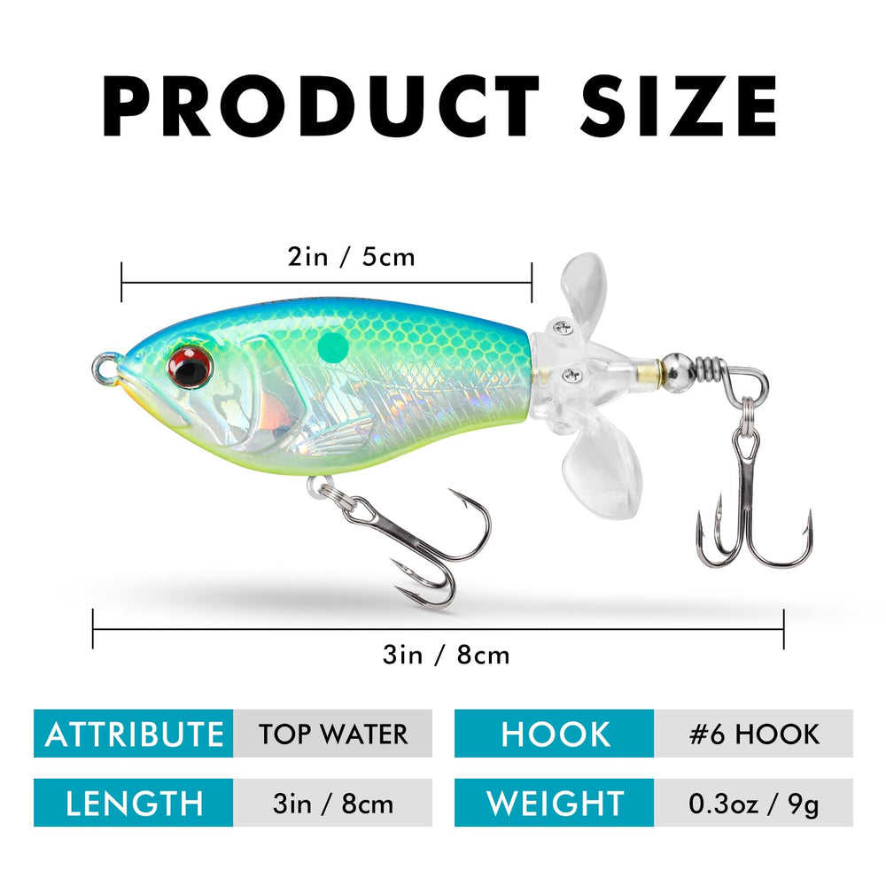 TRUSCEND Popobait en escenario natural ideal para pesca topwater