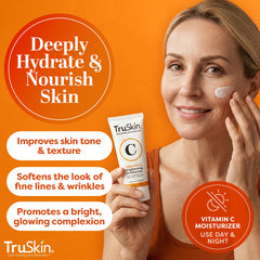 TruSkin envase abierto con crema visible y aplicación fácil