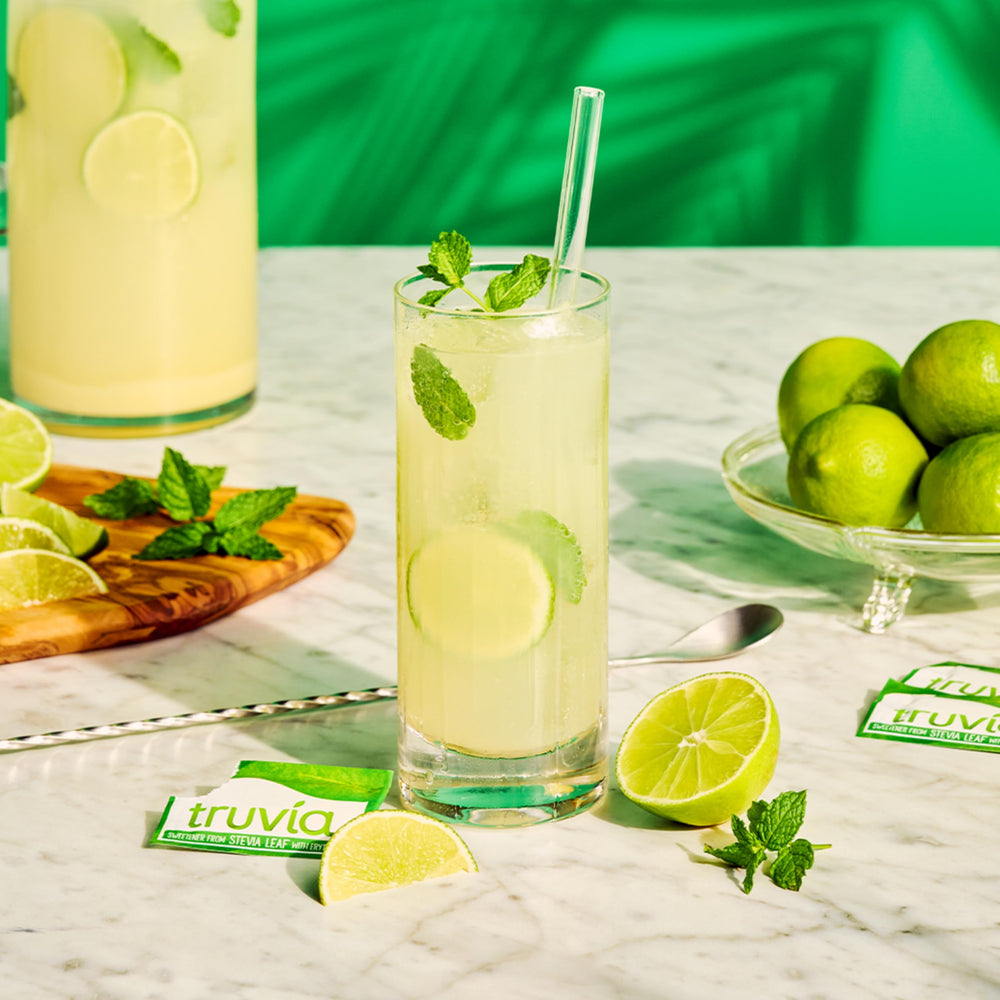 Truvia disuelto en café listo para beber, sabor equilibrado