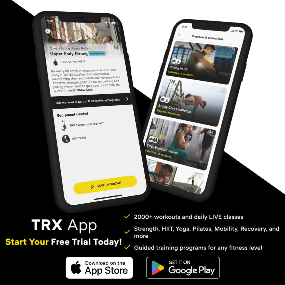 TRX GO angle exercise demonstration highlighting adjustable resistance benefit